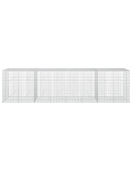 Gabione con Filo da 3,5 mm e Rete da 5x10 cm 400x50x100 cm