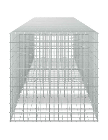 Gabione con Filo da 3,5 mm e Rete da 5x10 cm 450x100x100 cm