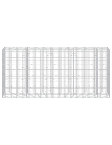 Gabione con Filo da 3,5 mm e Rete da 5x10 cm 450x100x200 cm