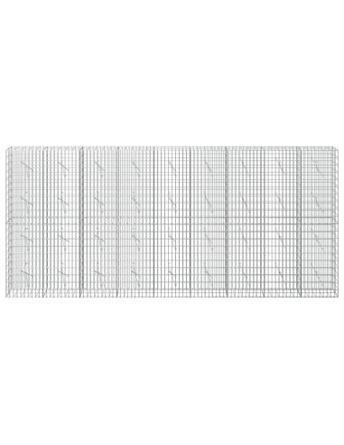 Gabione con Filo da 3,5 mm e Rete da 5x10 cm 450x10x200 cm