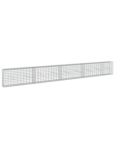 Gabione con Filo da 3,5 mm e Rete da 5x10 cm 450x20x50 cm