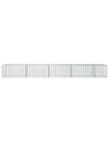 Gabione con Filo da 3,5 mm e Rete da 5x10 cm 450x20x50 cm
