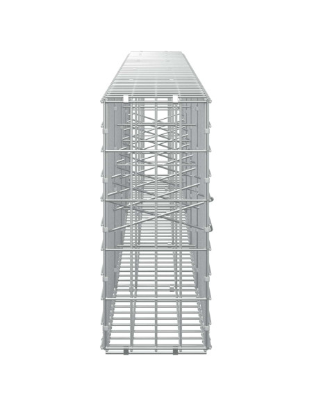 Gabione con Filo da 3,5 mm e Rete da 5x10 cm 450x20x50 cm