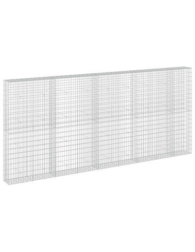 Gabione con Filo da 3,5 mm e Rete da 5x10 cm 450x30x200 cm