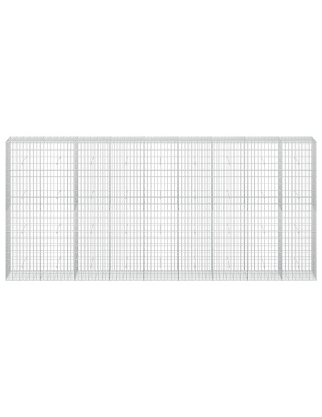 Gabione con Filo da 3,5 mm e Rete da 5x10 cm 450x50x200 cm