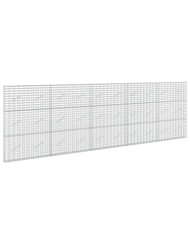 Gabione con Filo da 3,5 mm e Rete da 5x10 cm 500x10x150 cm