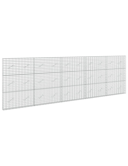 Gabione con Filo da 3,5 mm e Rete da 5x10 cm 500x10x150 cm