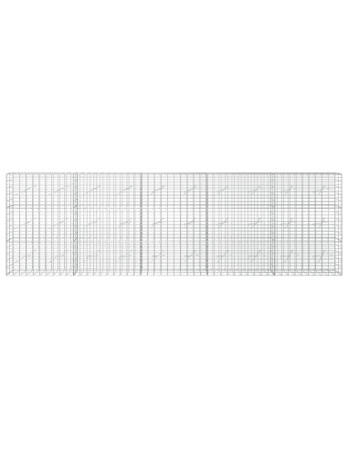 Gabione con Filo da 3,5 mm e Rete da 5x10 cm 500x10x150 cm