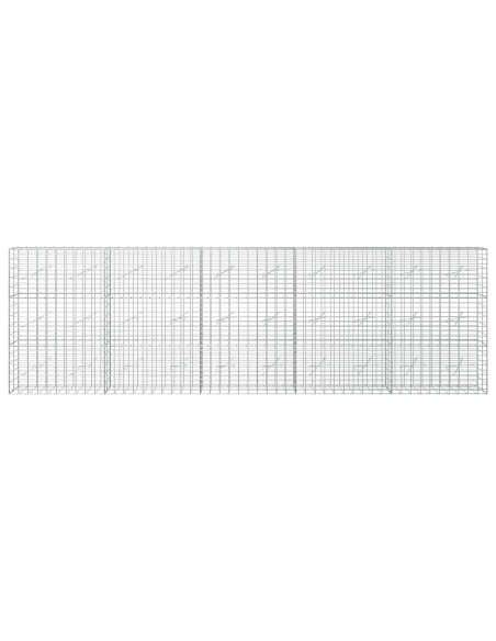 Gabione con Filo da 3,5 mm e Rete da 5x10 cm 500x10x150 cm