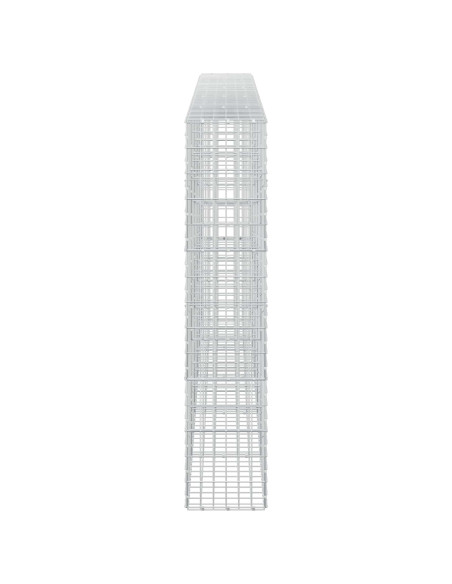 Gabione con Filo da 3,5 mm e Rete da 5x10 cm 500x30x150 cm