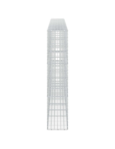 Gabione con Filo da 3,5 mm e Rete da 5x10 cm 500x30x150 cm