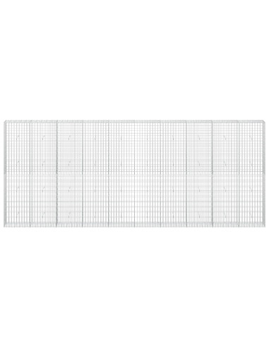 Gabione con Filo da 3,5 mm e Rete da 5x10 cm 500x30x200 cm