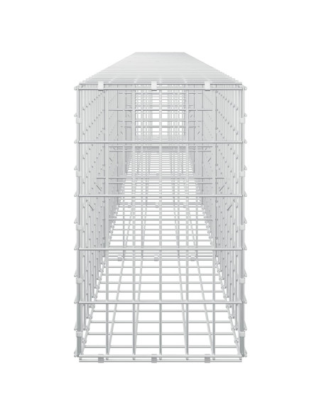 Gabione con Filo da 3,5 mm e Rete da 5x10 cm 500x30x50 cm