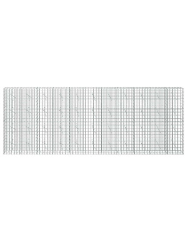 Gabione con Filo da 3,5 mm e Rete da 5x10 cm 550x10x200 cm