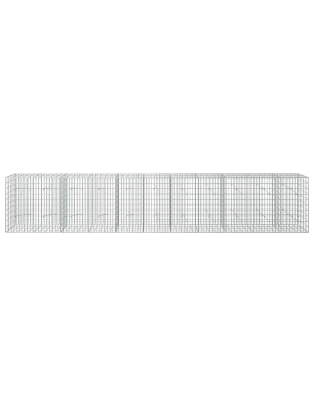 Gabione con Filo da 3,5 mm e Rete da 5x10 cm 550x20x100 cm