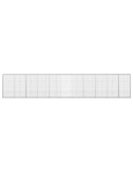 Gabione con Filo da 3,5 mm e Rete da 5x10 cm 550x30x100 cm