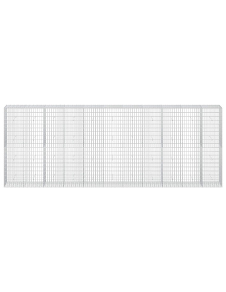 Gabione con Filo da 3,5 mm e Rete da 5x10 cm 550x50x200 cm