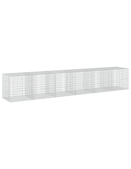 Gabione con Filo da 3,5 mm e Rete da 5x10 cm 600x100x100 cm