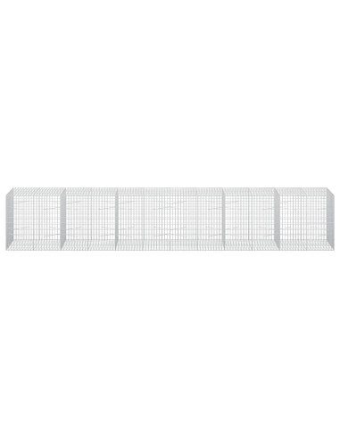 Gabione con Filo da 3,5 mm e Rete da 5x10 cm 600x100x100 cm