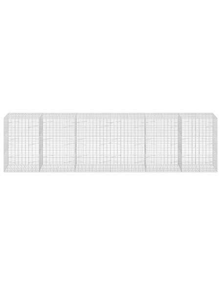 Gabione con Filo da 3,5 mm e Rete da 5x10 cm 600x100x150 cm
