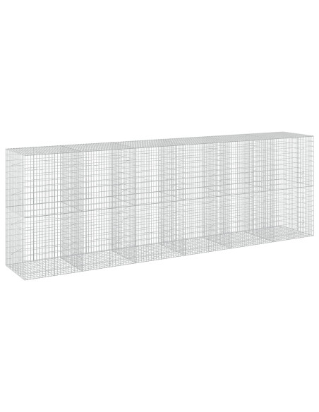 Gabione con Filo da 3,5 mm e Rete da 5x10 cm 600x100x200 cm