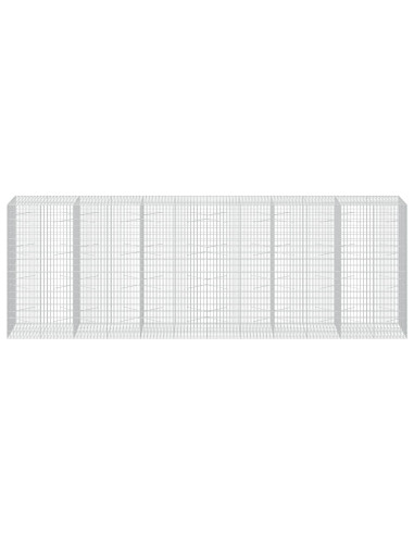 Gabione con Filo da 3,5 mm e Rete da 5x10 cm 600x100x200 cm