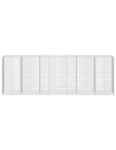Gabione con Filo da 3,5 mm e Rete da 5x10 cm 600x100x200 cm
