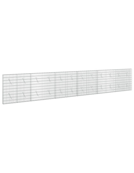 Gabione con Filo da 3,5 mm e Rete da 5x10 cm 600x10x100 cm