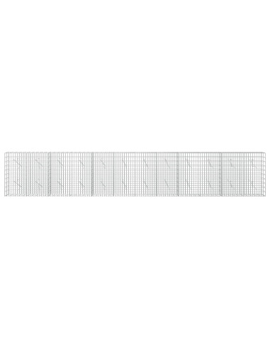 Gabione con Filo da 3,5 mm e Rete da 5x10 cm 600x10x100 cm