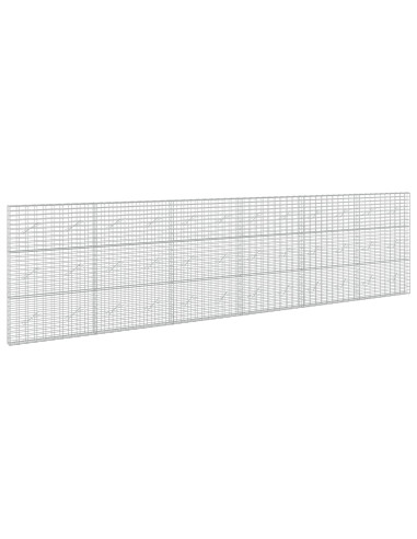 Gabione con Filo da 3,5 mm e Rete da 5x10 cm 600x10x150 cm