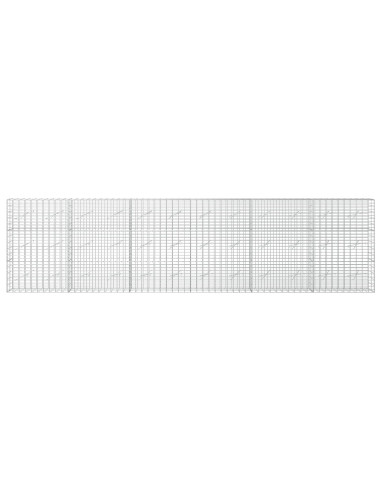 Gabione con Filo da 3,5 mm e Rete da 5x10 cm 600x10x150 cm