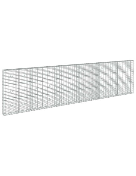 Gabione con Filo da 3,5 mm e Rete da 5x10 cm 600x20x150 cm