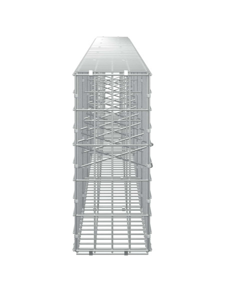 Gabione con Filo da 3,5 mm e Rete da 5x10 cm 600x20x50 cm