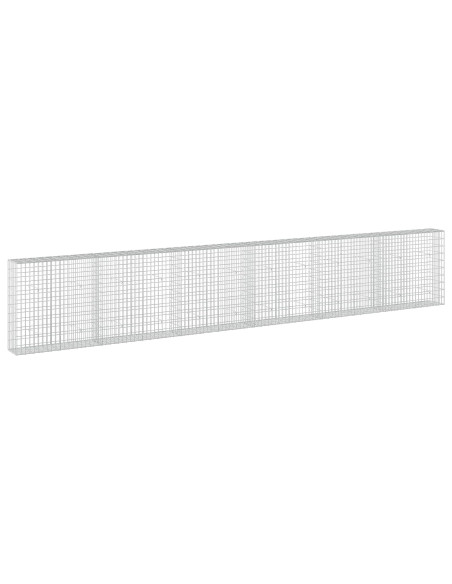 Gabione con Filo da 3,5 mm e Rete da 5x10 cm 600x30x100 cm