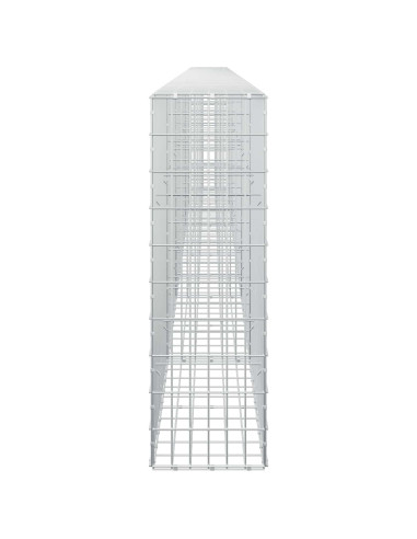 Gabione con Filo da 3,5 mm e Rete da 5x10 cm 600x30x100 cm