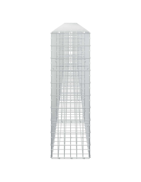 Gabione con Filo da 3,5 mm e Rete da 5x10 cm 600x30x100 cm