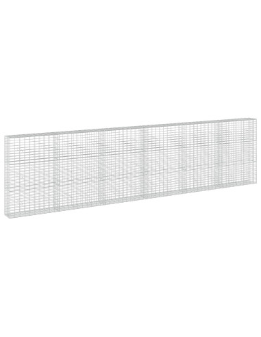 Gabione con Filo da 3,5 mm e Rete da 5x10 cm 600x30x150 cm