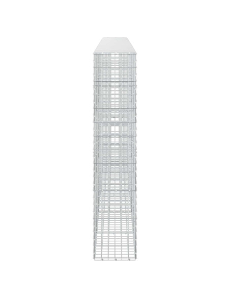 Gabione con Filo da 3,5 mm e Rete da 5x10 cm 600x30x150 cm