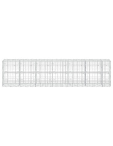 Gabione con Filo da 3,5 mm e Rete da 5x10 cm 650x100x150 cm