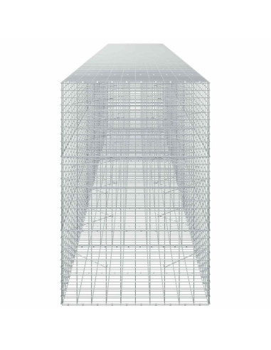 Gabione con Filo da 3,5 mm e Rete da 5x10 cm 650x100x150 cm