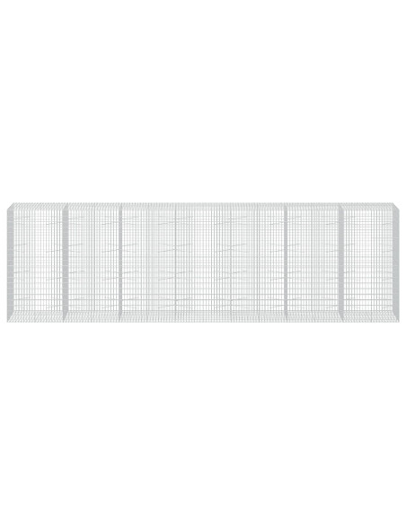 Gabione con Filo da 3,5 mm e Rete da 5x10 cm 700x100x200 cm