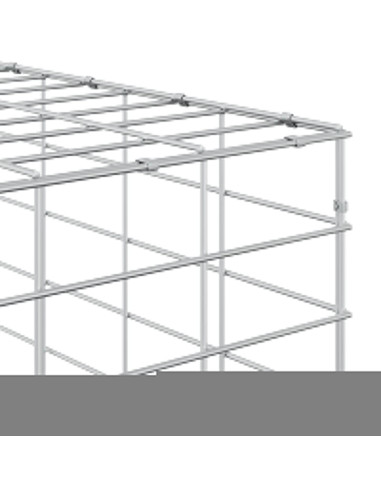 Gabione con Filo da 3,5 mm e Rete da 5x10 cm 700x50x50 cm
