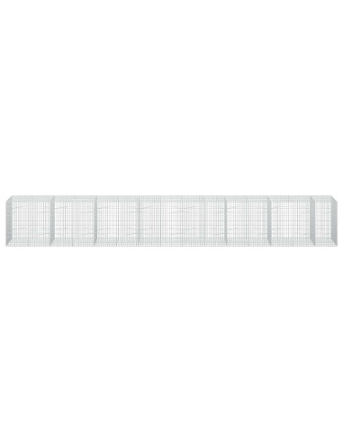 Gabione con Filo da 3,5 mm e Rete da 5x10 cm 750x100x100 cm