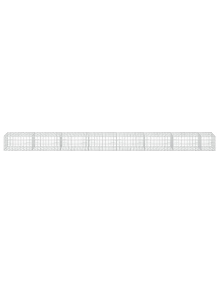 Gabione con Filo da 3,5 mm e Rete da 5x10 cm 750x100x50 cm