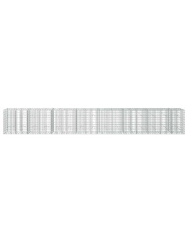 Gabione con Filo da 3,5 mm e Rete da 5x10 cm 750x20x100 cm