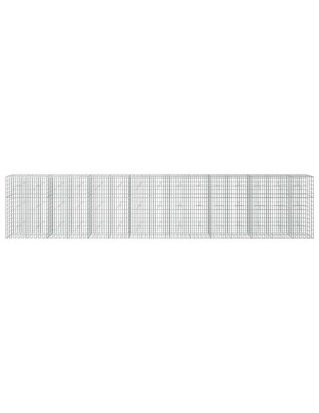 Gabione con Filo da 3,5 mm e Rete da 5x10 cm 750x20x150 cm