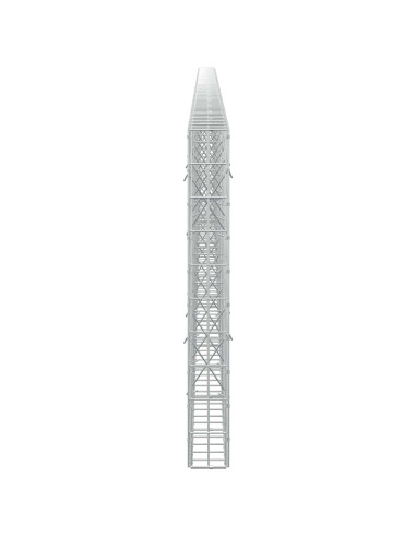 Gabione con Filo da 3,5 mm e Rete da 5x10 cm 800x10x100 cm