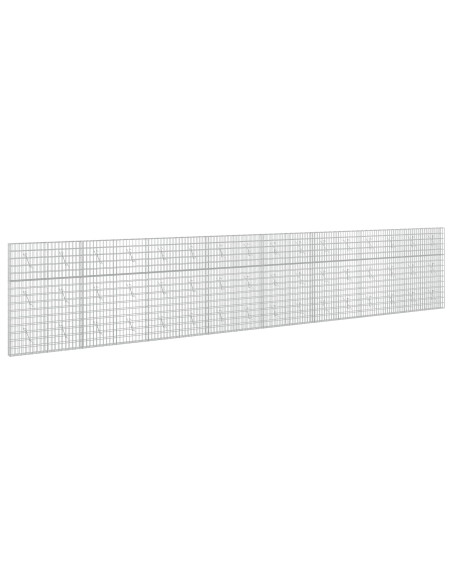 Gabione con Filo da 3,5 mm e Rete da 5x10 cm 800x10x150 cm