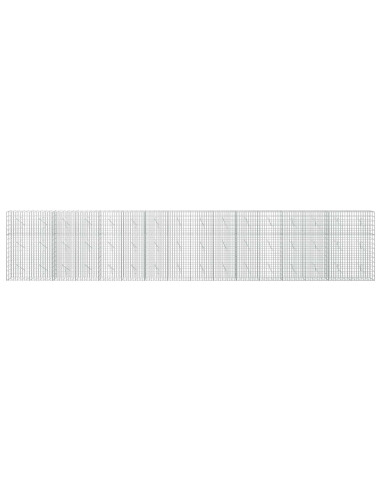 Gabione con Filo da 3,5 mm e Rete da 5x10 cm 800x10x150 cm