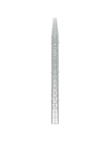 Gabione con Filo da 3,5 mm e Rete da 5x10 cm 800x10x150 cm